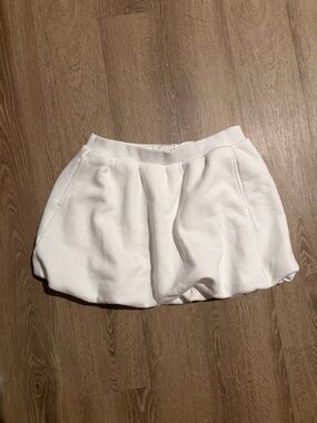 Aerie White Bubble Mini athletic Skirt